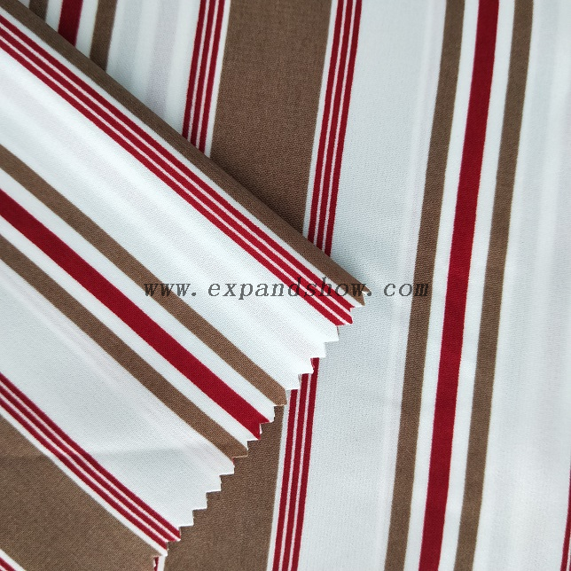 Fancy women dresses fabric polyester high quality wool peach printed