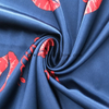 Fancy women dresses fabric polyester high quality satin spandex printed 