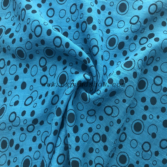 Fancy women dresses fabric tuwa printed fabric 