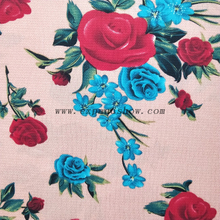 fancy women dresses fabric polyester high quality bubble chiffon printed