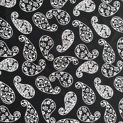 fancy women dresses fabric polyester polka printed 