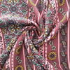 Fancy women dresses fabric polyester high quality soft moss crepe dobby georgette printed