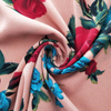 fancy women dresses fabric polyester high quality bubble chiffon printed