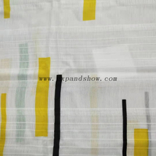 Fancy women dresses fabric polyester high quality chiffon crinkle stripe printed