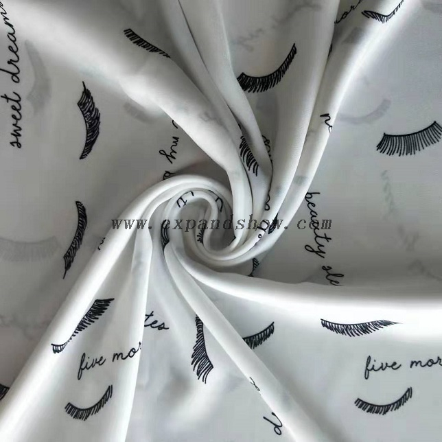 Fancy women dresses fabric polyester high quality peach satin chiffon fabric 