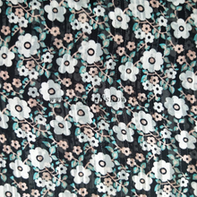 Fancy women dresses fabric polyester chiffon D&L printed fabric