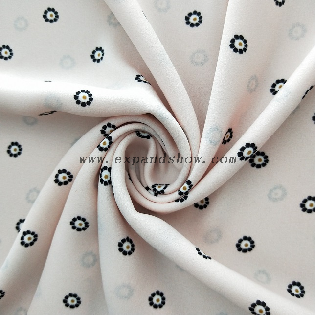 Fancy women dresses fabric polyester high quality soft moss crepe dobby georgette printed