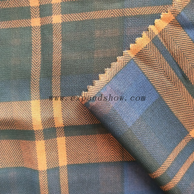 Fancy printed women dresses fabric polyester composite silk chiffon fabric