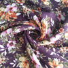 Fancy women dresses fabric polyester chiffon lurex printed