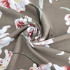 Fancy women dresses fabric polyester high quality soft moss crepe dobby georgette printed 