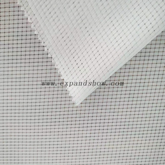 Fancy women dresses fabric alkali melt check dyed fabric 
