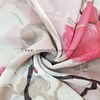Fancy printed women dresses fabric polyester chiffon crinkle fabric 