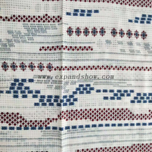 Fancy women dresses fabric alkali melt check printed fabric 