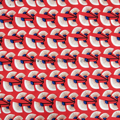Fancy women dresses fabric polyester tissue faille spandex printed 