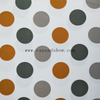 fancy women dresses fabric polyester polka printed 