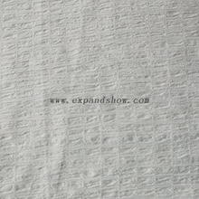 fancy women dresses fabric polyester high quality bubble chiffon dyed 