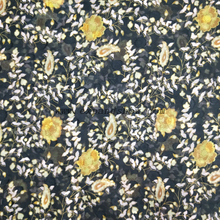 Fancy women dresses fabric polyester chiffon jacquard printed