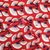 Fancy women dresses fabric polyester tissue faille spandex printed 