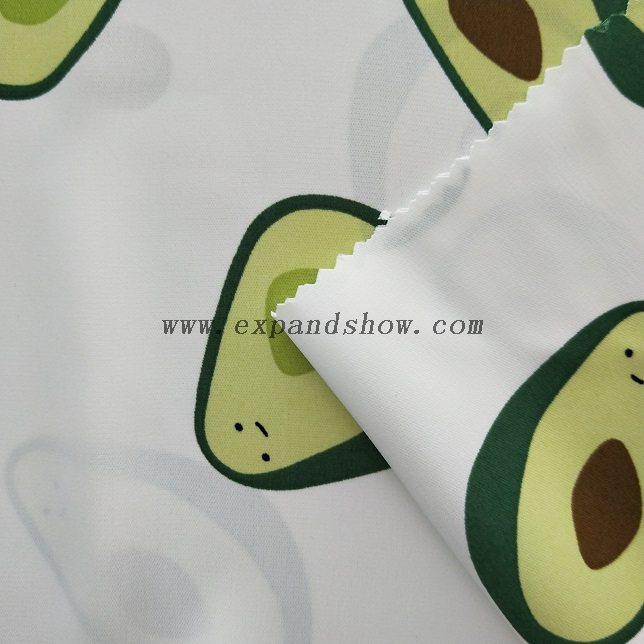 fancy women dresses fabric polyester polka printed 