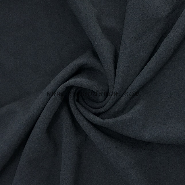 Fancy women dresses fabric polyester scuba crepe dyed fabric