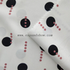 fancy women dresses fabric polyester polka printed 
