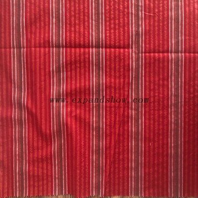 Fancy women dresses fabric cotton yarn dyed with lurex fabric 