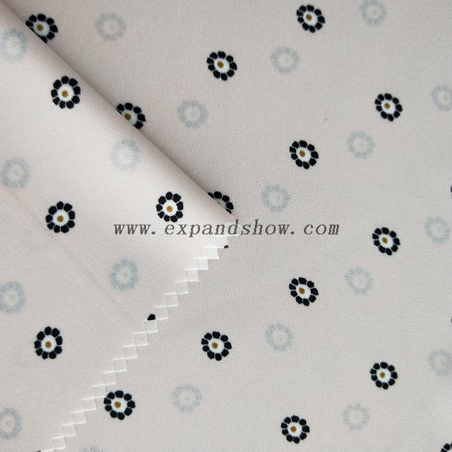 Fancy women dresses fabric polyester high quality soft moss crepe dobby georgette printed