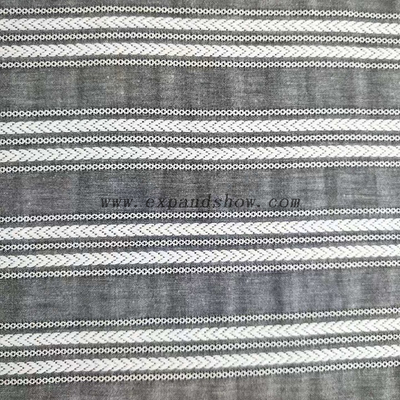 Fancy women dresses fabric C+R dobby yarn dyed 