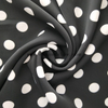 fancy women dresses fabric polyester polka printed 