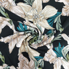 Fancy women dresses fabric polyester tissue faille spandex printed