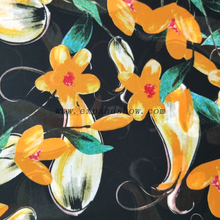 Fancy printed women dresses fabric polyester 75D chiffon fabric 
