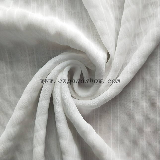 Recycle fancy women dresses fabric polyester high quality bubble chiffon printed 