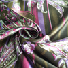 Fancy women dresses fabric polyester high quality satin spandex printed 