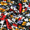 Fancy printed women dresses fabric fuli crepe fabric 