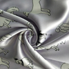 Fancy women dresses fabric polyester high quality satin spandex printed